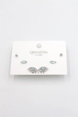 Çoklu Set Küpe - Gümüş