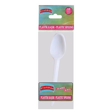 Standart Plastik Kaşık 10'li