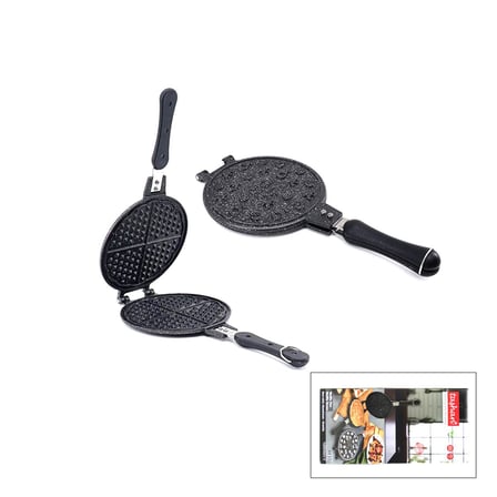 20 cm Granit Döküm Waffle Tava - Bakalit Saplı