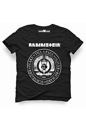 Tshirthane Rammstein Rock Metal Müzik Baskılı Erkek t-shirt
