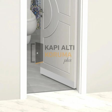 Banyo & Tuvalet Kapı Altı Su Koruyucu – Ahşap Kapılar İçin – U Tipi – Beyaz
