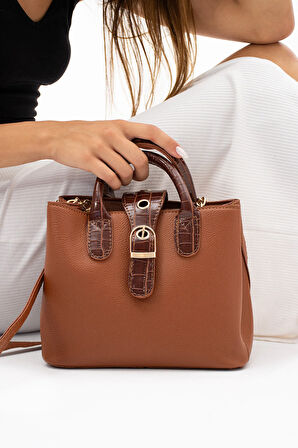 Kadın Çapraz ve El Askılı 2 Bölmeli Çanta