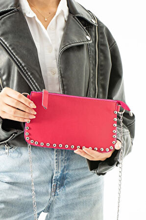 Kadın Zımbalı Omuz Çantası