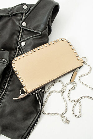 Kadın Zımbalı Omuz Çantası