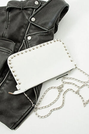 Kadın Zımbalı Omuz Çantası