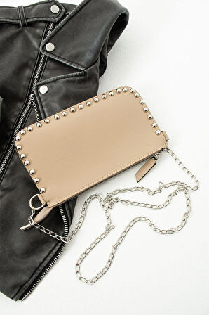 Kadın Zımbalı Omuz Çantası