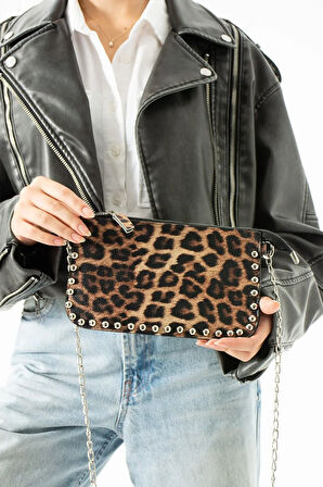 Kadın Zımbalı Omuz Çantası