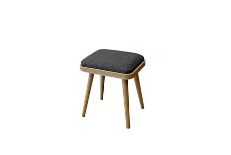 Esyala Saga Mini 2'li Tabure Karina Meşe Antrasit 1053