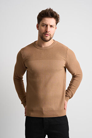 ALEXANDERGARDI Dokulu Desenli Erkek Triko Kazak