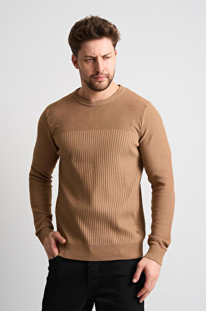 ALEXANDERGARDI Dokulu Desenli Erkek Triko Kazak