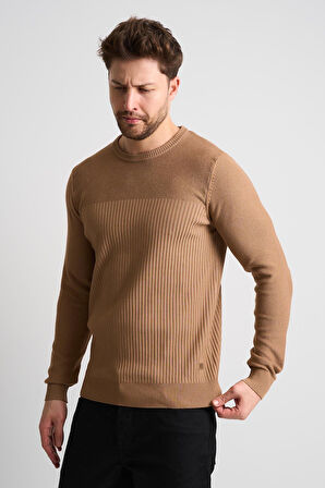 ALEXANDERGARDI Dokulu Desenli Erkek Triko Kazak