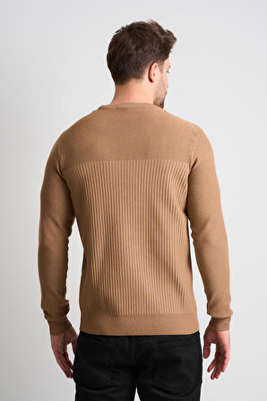 ALEXANDERGARDI Dokulu Desenli Erkek Triko Kazak