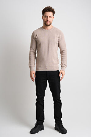 ALEXANDERGARDI Dokulu Siyah Triko Kazak (ET-3633-T)