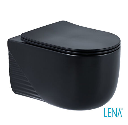 LENA ASMA KLOZET KAPAK DAHİL ET-H5110MS MAT SİYAH