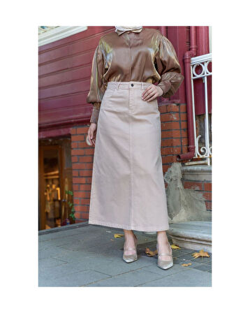 Tesettür Etek Badem