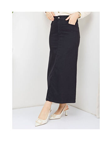 Ara Boy Likralı Gabardin Etek  Siyah-971