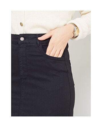 Ara Boy Likralı Gabardin Etek  Siyah-971