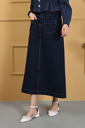 TESETTÜR ETEK Lacivert