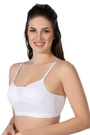 Eterelle Beyaz Emay 1423 Modal Cotton Kaplı Büstiyer