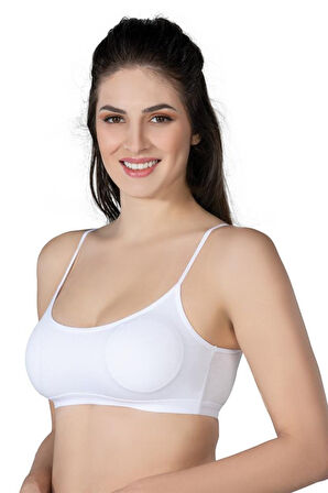 Eterelle Beyaz Emay 1425 Modal Cotton Pedli Büstiyer