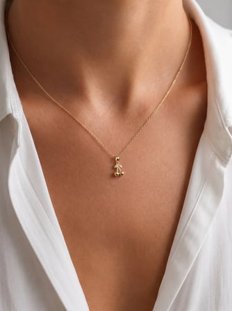 14 Ayar Altın Kiraz Model Kolye