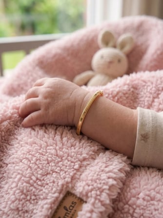 8 Ayar Altın Bebek Kelepçe