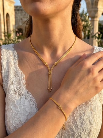 8 Ayar Çiçek Model Kalze Set
