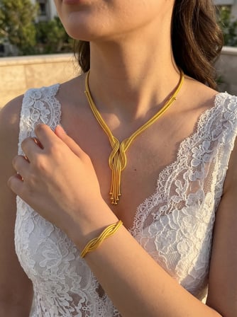 8 Ayar İtalyan Aşk Düğümü Kalze Set