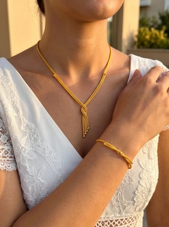 8 Ayar Geometrik Kalze Set
