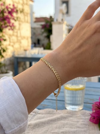 14 Ayar Başak Model Bileklik