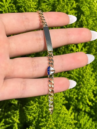 8 Ayar Altın Gemili Bebek Bilekliği