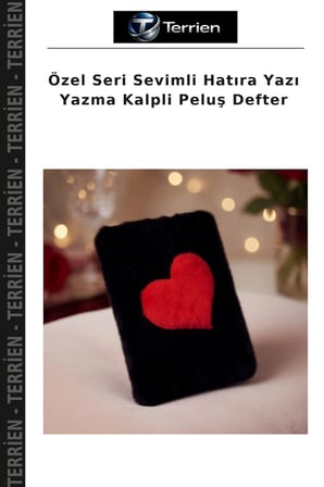 Özel Seri Sevimli Hatıra Yazı Yazma Kalpli Peluş Defter