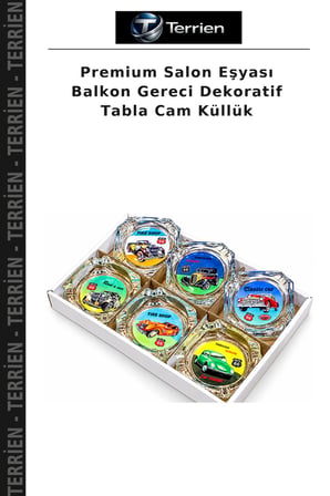 Premium Salon Eşyası Balkon Gereci Dekoratif Tabla Cam Küllük