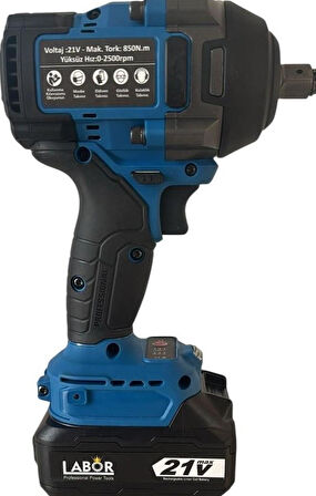 Labor BX-8501 1/2" Darbeli 21V 4.00 AH Çift Akülü 850 NM Çantalı Somun Sökme
