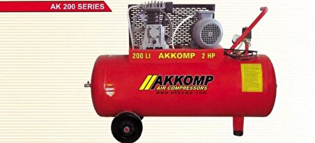 Akkomp Kompresör AK-3800/200LT 380 VOLT 3 HP 