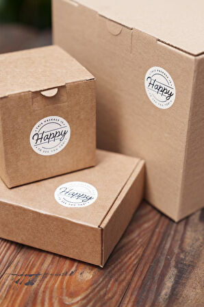 This Package is Happy To See You Too Dairesel Etiket 100 Adet