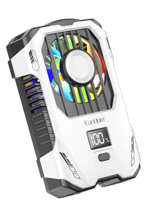 Kablosuz Şarjlı Telefon Soğutucu Fanı Radyatörlü 2500mAh Bataryalı Fırçasız Motor Soğutma