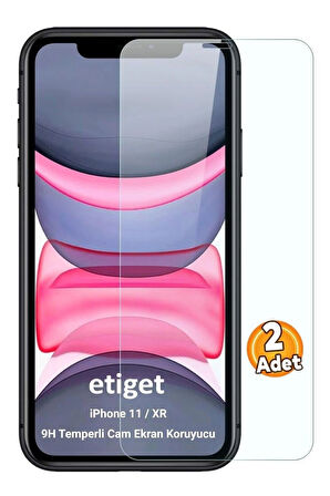 iPhone 11 Temperli 9H Cam Ekran Koruyucu (2 ADET)