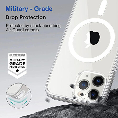 iPhone 11 Pro Max Kılıf Magsafe Özellikli Şeffaf Silikon Kılıf