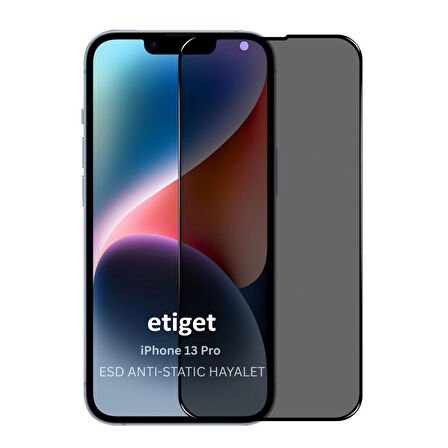 iPhone 13 Pro ”ESD ANTI-STATIC” Gizli Hayalet Cam Ekran Koruyucu