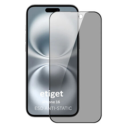 iPhone 16 ''ESD ANTI-STATIC'' Gizli Hayalet Cam Ekran Koruyucu