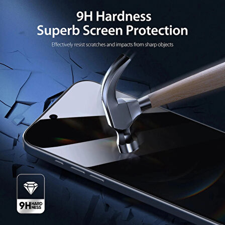 iPhone 16 Plus ”ESD ANTI-STATIC” Gizli Hayalet Cam Ekran Koruyucu