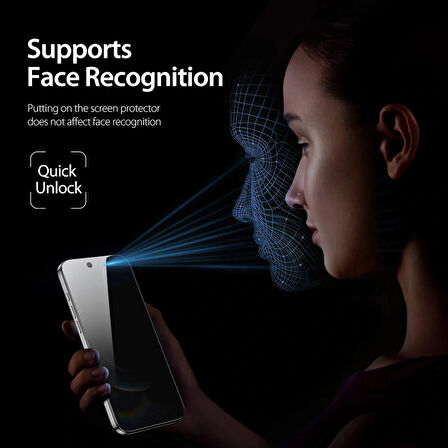 iPhone 16 Plus ”ESD ANTI-STATIC” Gizli Hayalet Cam Ekran Koruyucu