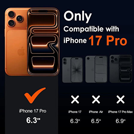iPhone 17 Pro Kılıf Şeffaf Silikon / Cam Ekran Koruyucu Seti