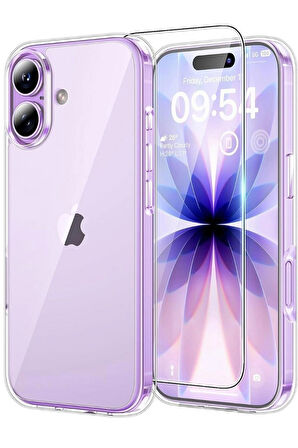 iPhone 17 Şeffaf Kılıf / Cam Ekran Koruyucu Seti