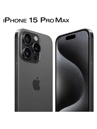 iPhone 15 Pro / 15 Pro Max Kamera Lens Koruyucu ''Safir Cam & Kolay Kurulum'' (Siyah)