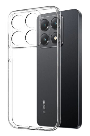 Xiaomi 14T Şeffaf Silikon Kılıf + Cam Ekran Koruyucu Seti
