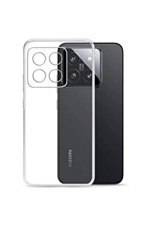 Xiaomi 15 Pro Şeffaf Silikon Kılıf | Kamera Korumalı Darbe Emici Koruma