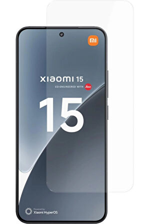 Xiaomi 15 Şeffaf Silikon Kılıf | Cam Ekran Koruyucu Seti (1 Cam 1 Kılıf)
