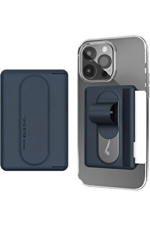 BRADPARK Momo Stick Kredi Kartlık – Tüm Telefonlara Uyumlu, Parmak Tutucu & Stand Özellikli 